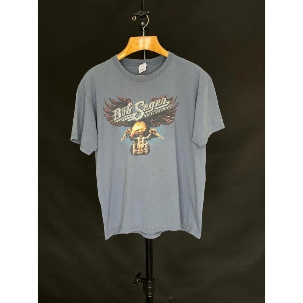 BOB SEGER 2006 Tour Anvil XL Vintage Original Concert T-Shirt Grey‎ *Flaw